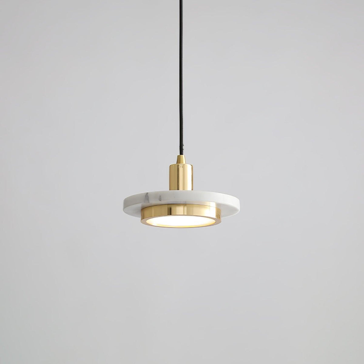 Bram Pendant Lamp Marble Double Circle Modern