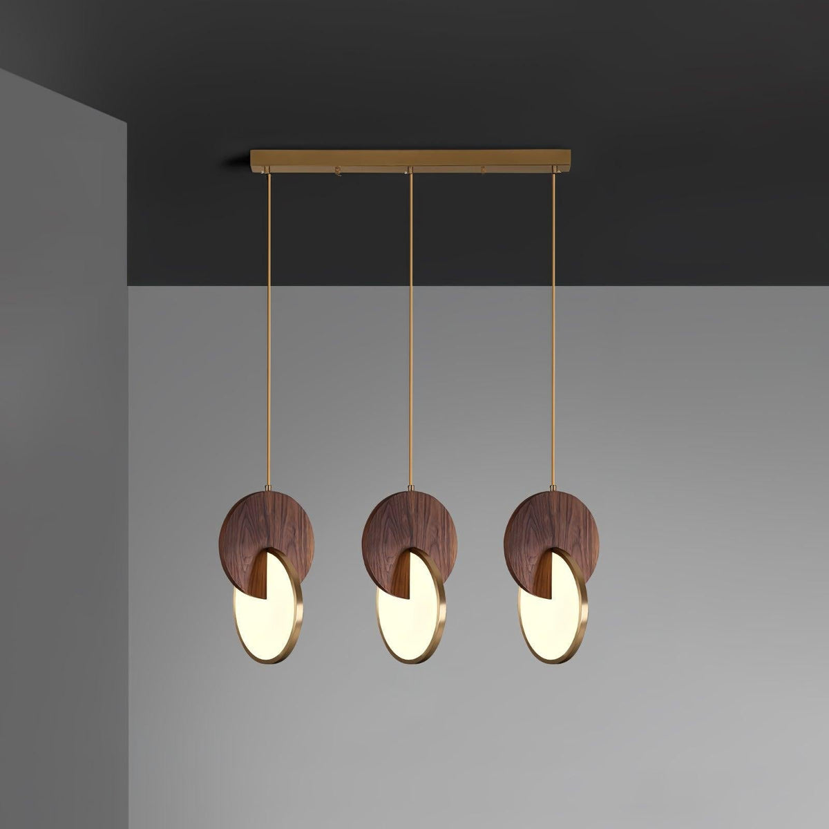 Lysola Wood Ring Pendant Light