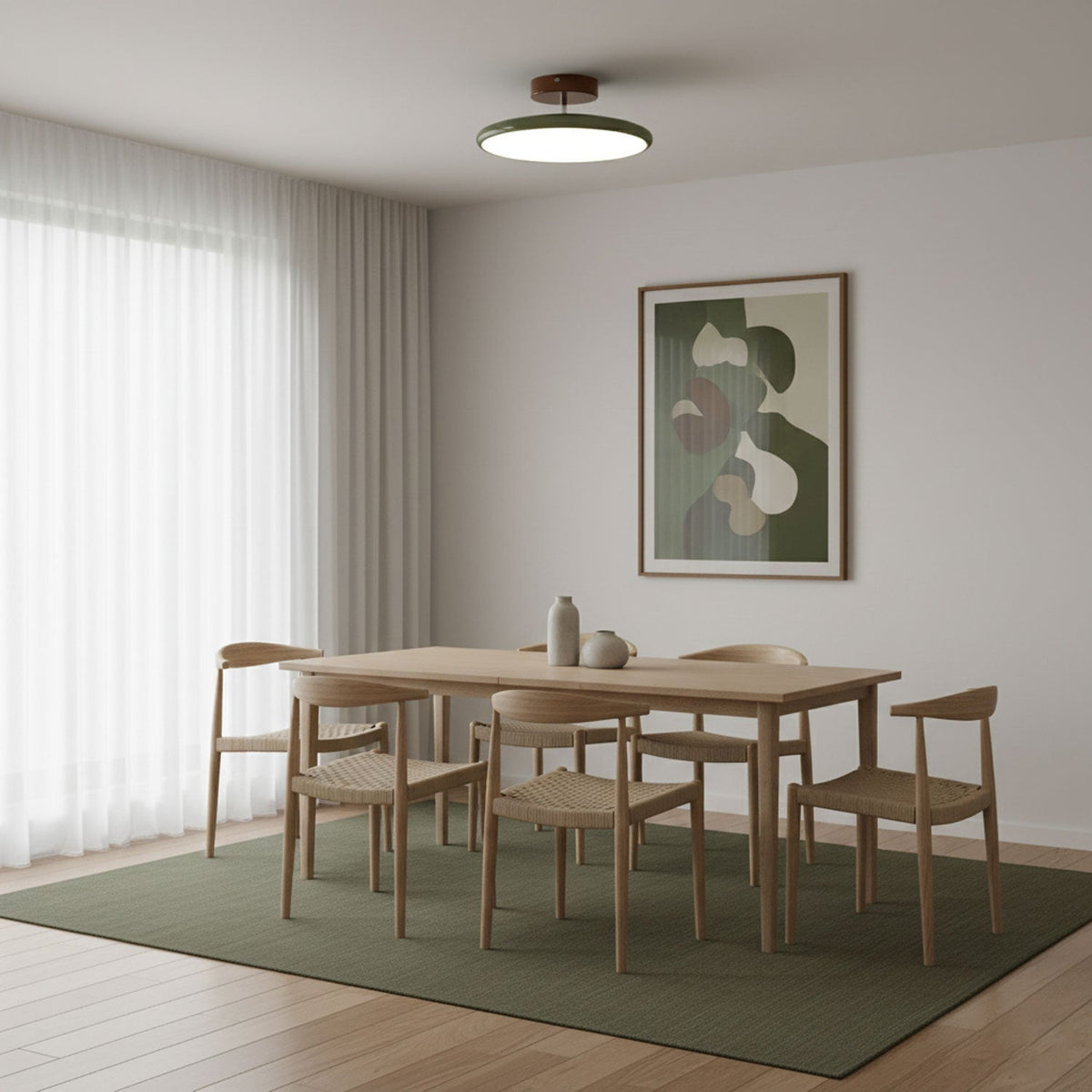 Yanik Adjustable Flush Mount Ceiling Light