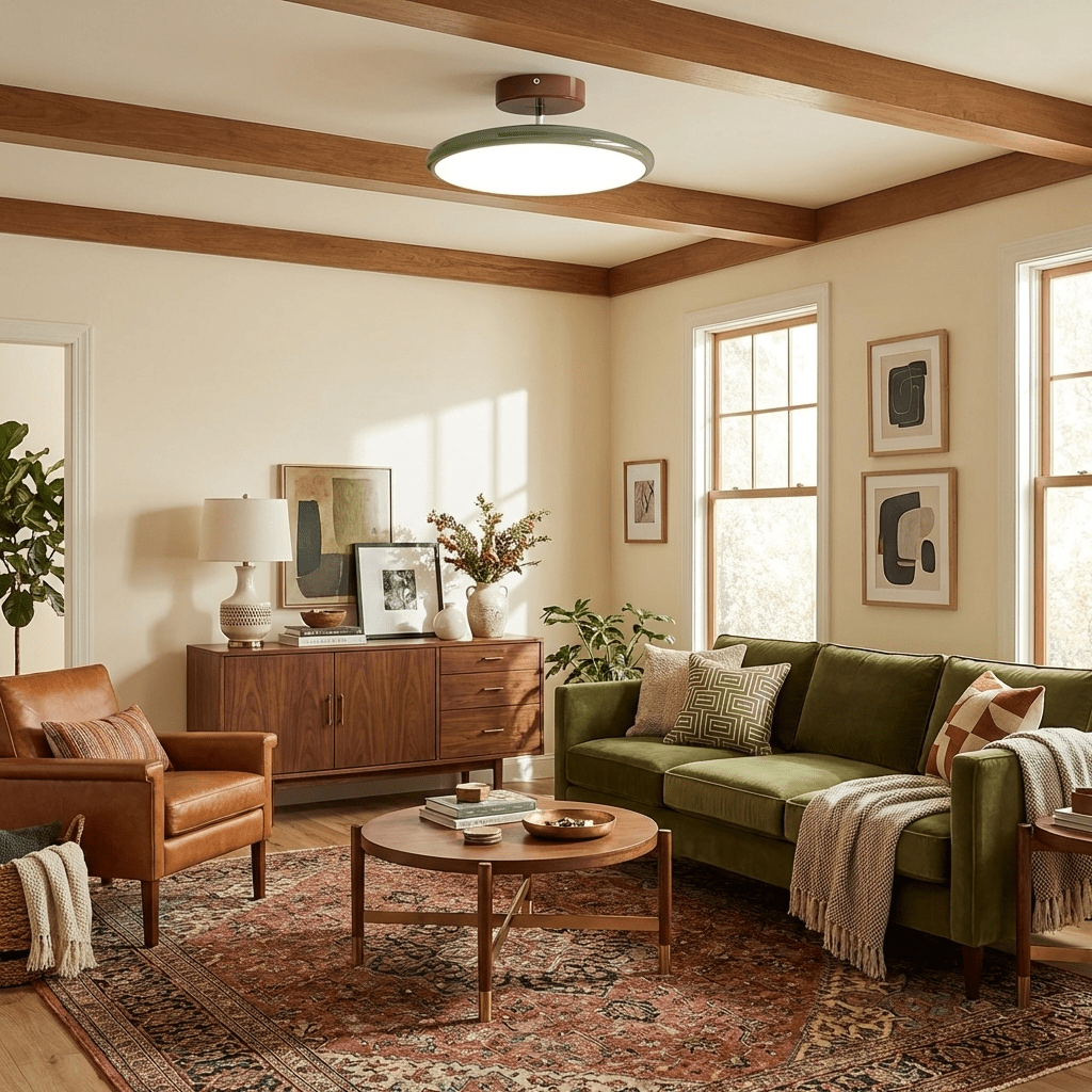 Yanik Adjustable Flush Mount Ceiling Light