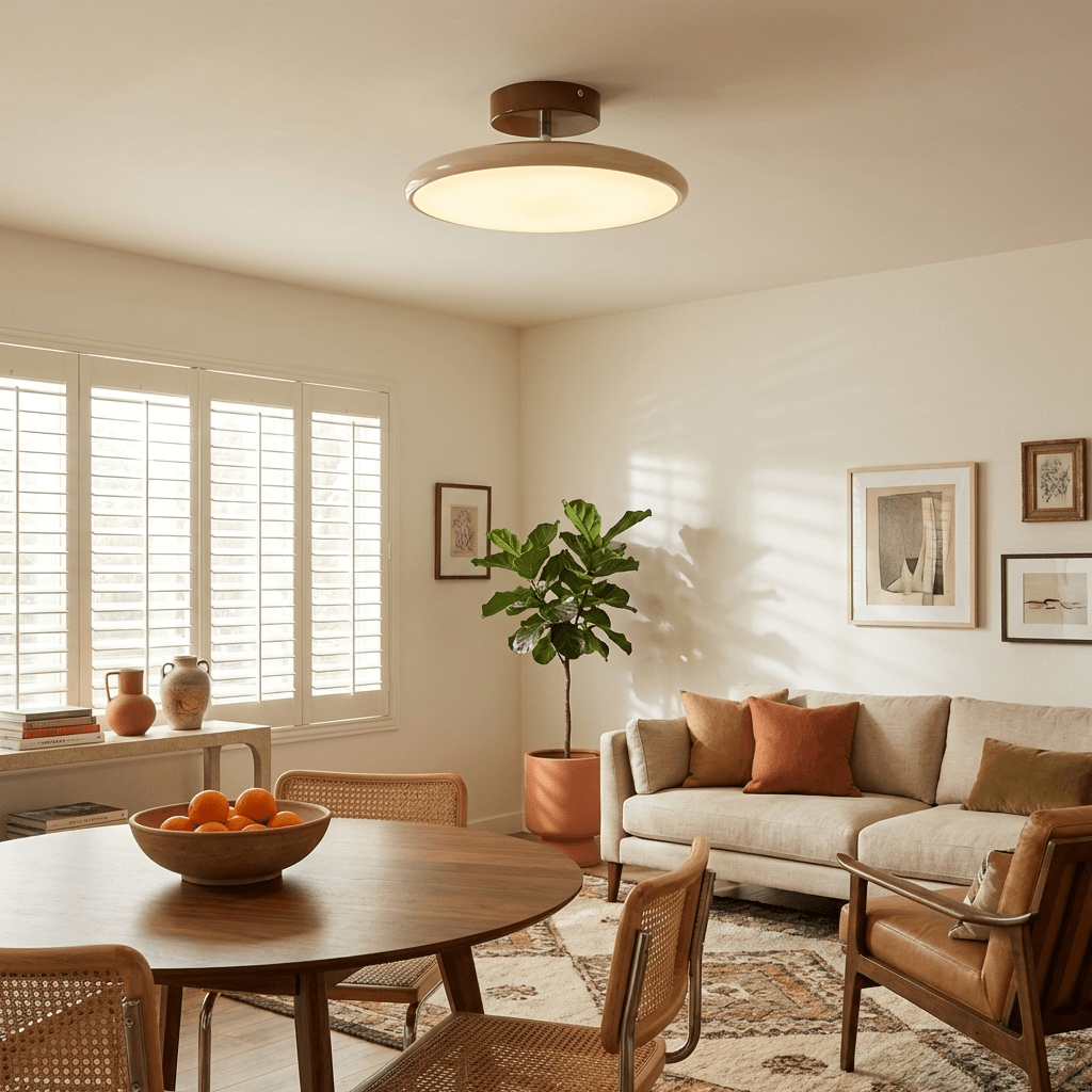 Yanik Adjustable Flush Mount Ceiling Light
