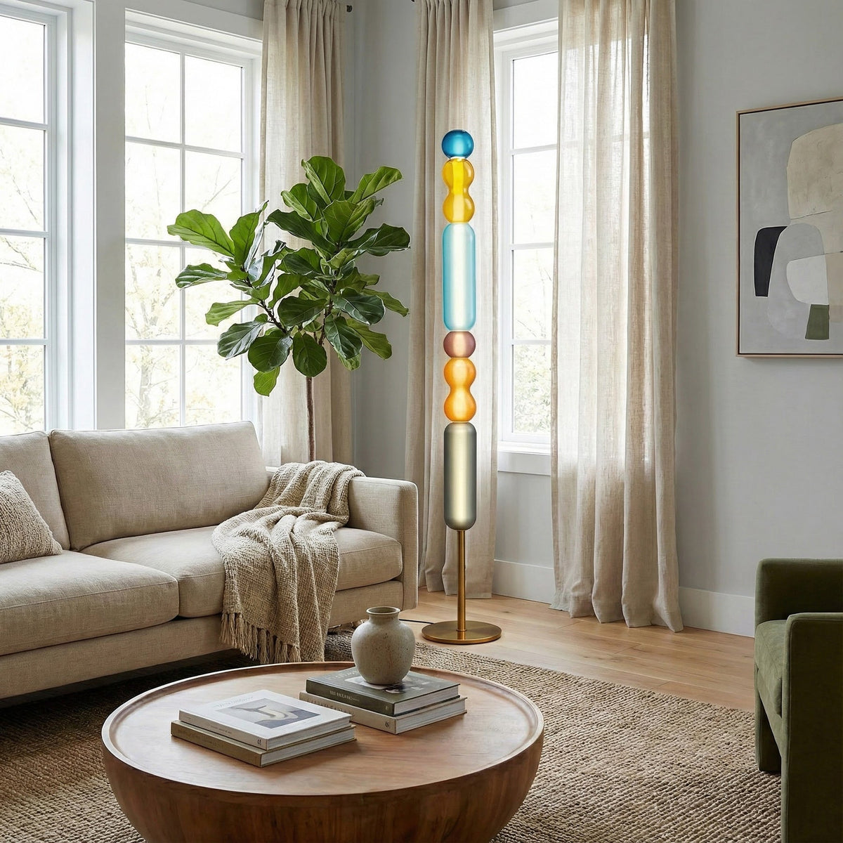 Loxley Color Glass Floor Lamp
