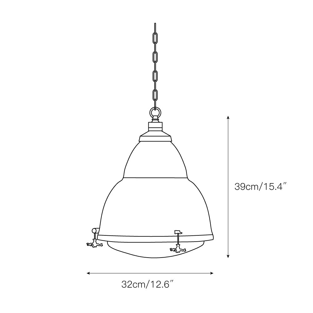 Dunlop Red Pendant Lamp