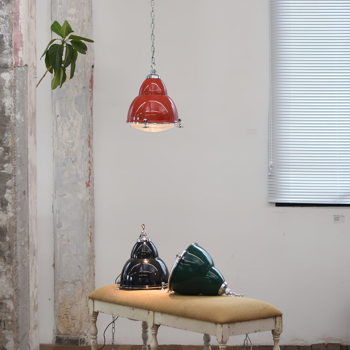 Dunlop Red Pendant Lamp