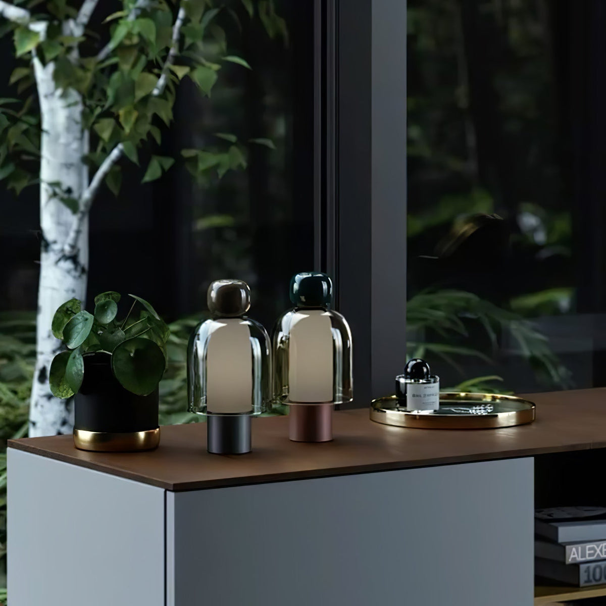 Nara Glass Artistic Table Lamp