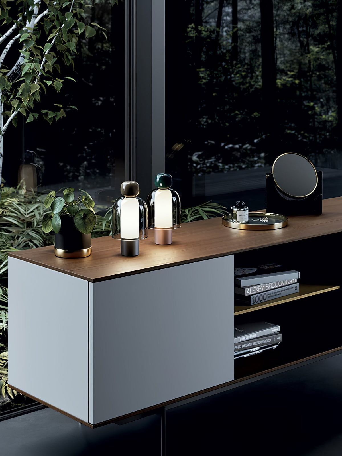 Nara Glass Artistic Table Lamp