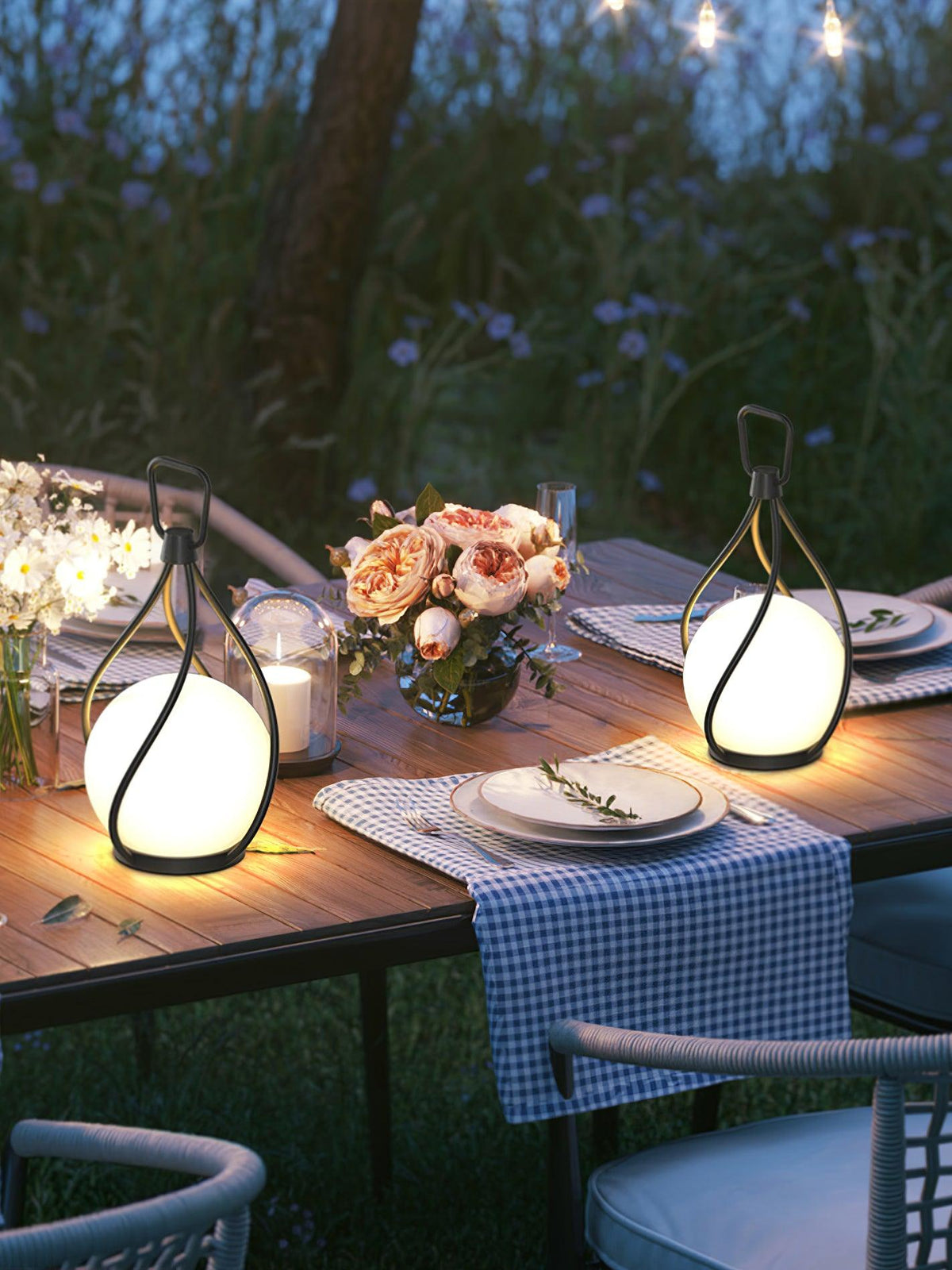 Emma Minimalist Glass Table Lamp