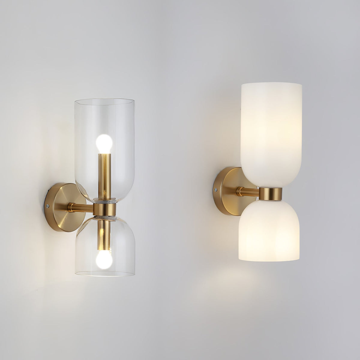 Zildes Nordic Art Plug-In Glass Wall Lamp
