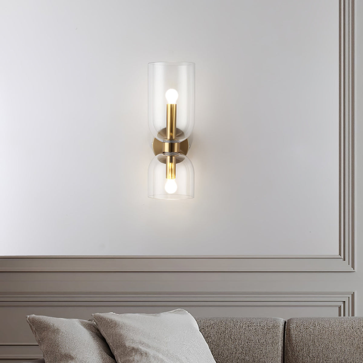 Zildes Nordic Art Plug-In Glass Wall Lamp