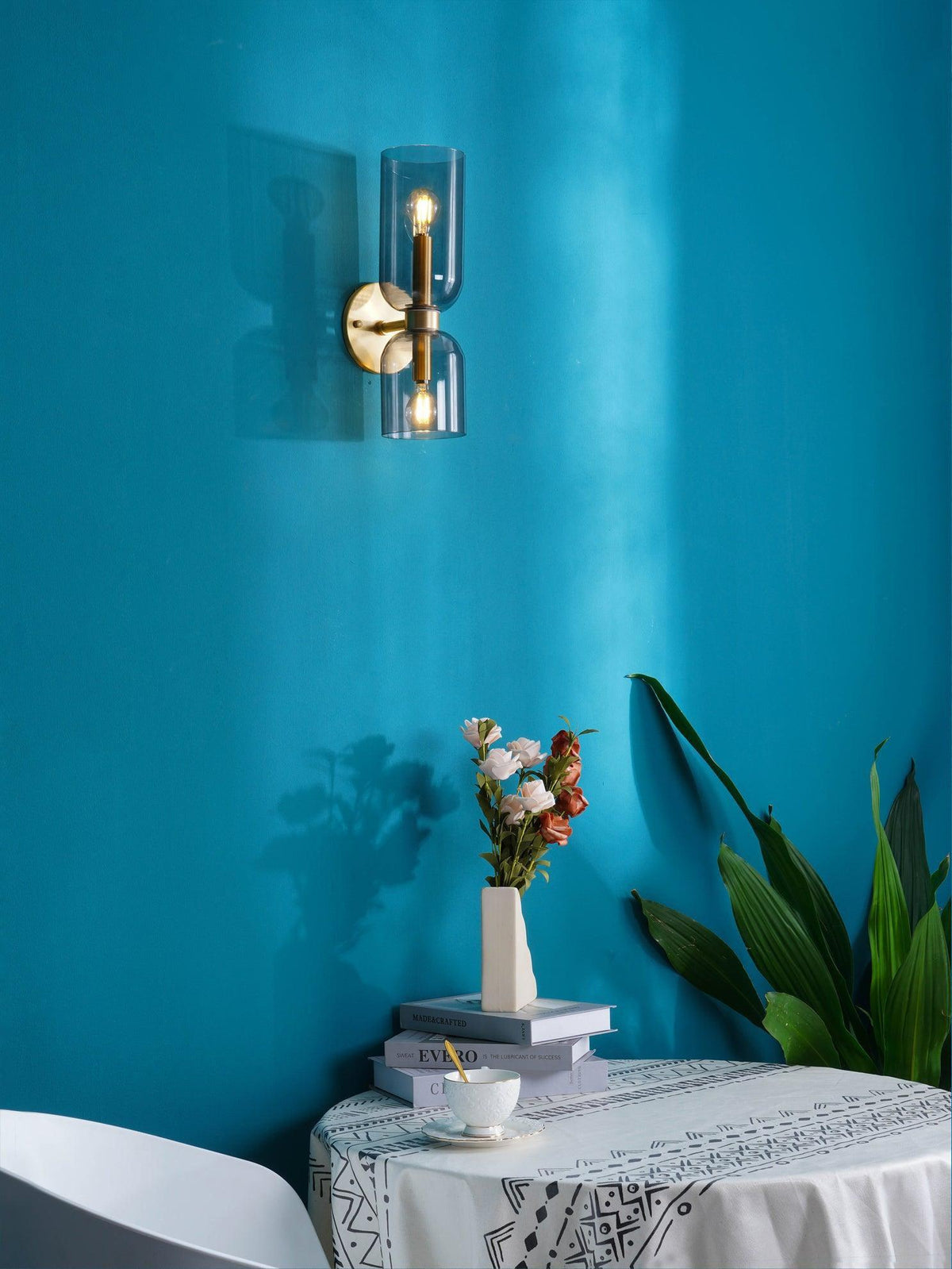 Zildes Nordic Art Plug-In Glass Wall Lamp
