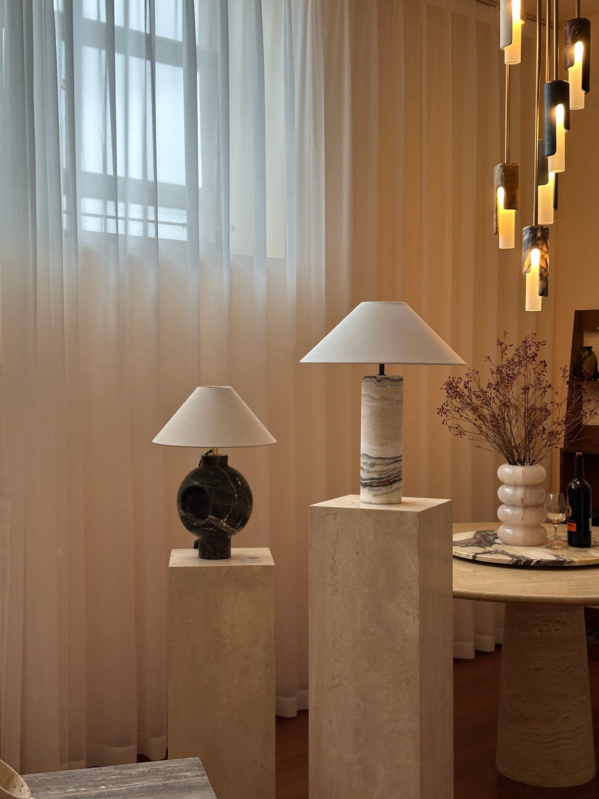 Hollie Marble Table Lamp