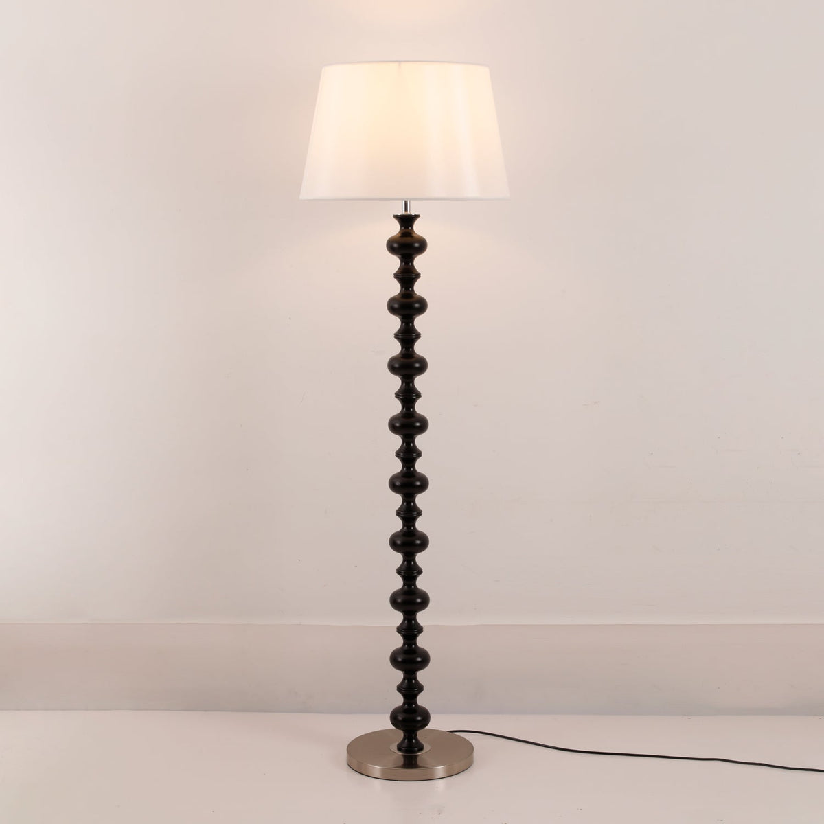 Rildes Wood Fabric Floor Lamp