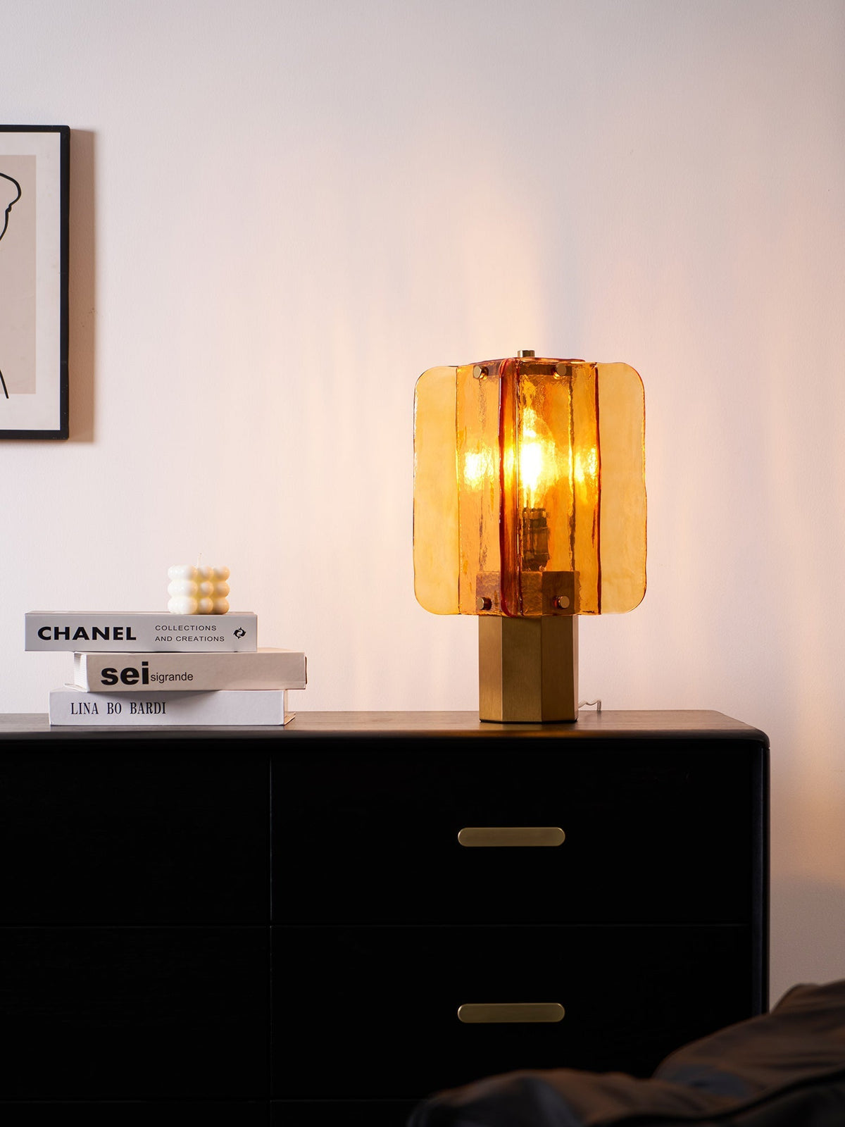 Aurelia Modern Glass Table Lamp
