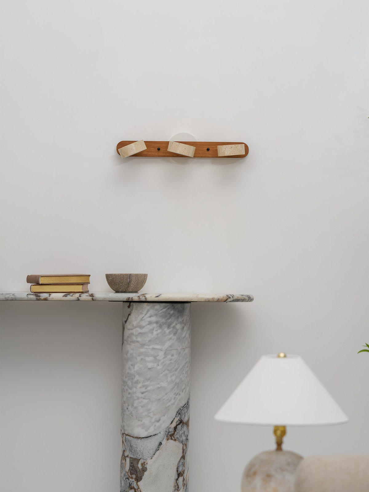 Hewen Travertine Duo Indoor Wall Light