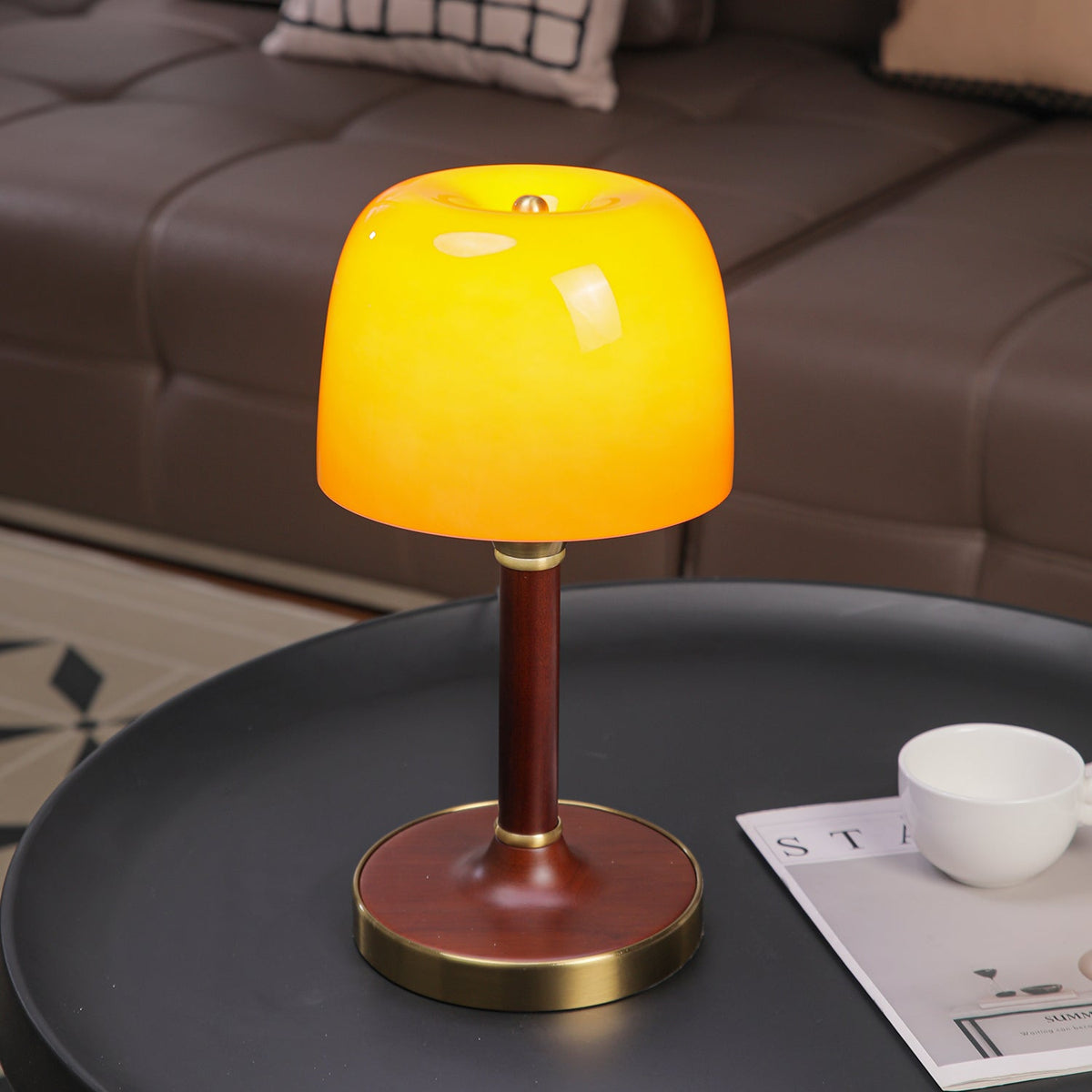 Rinariella Wood Retro Table Lamp