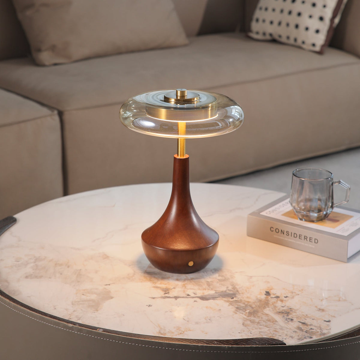 Orlan Wooden Vintage Table Lamp