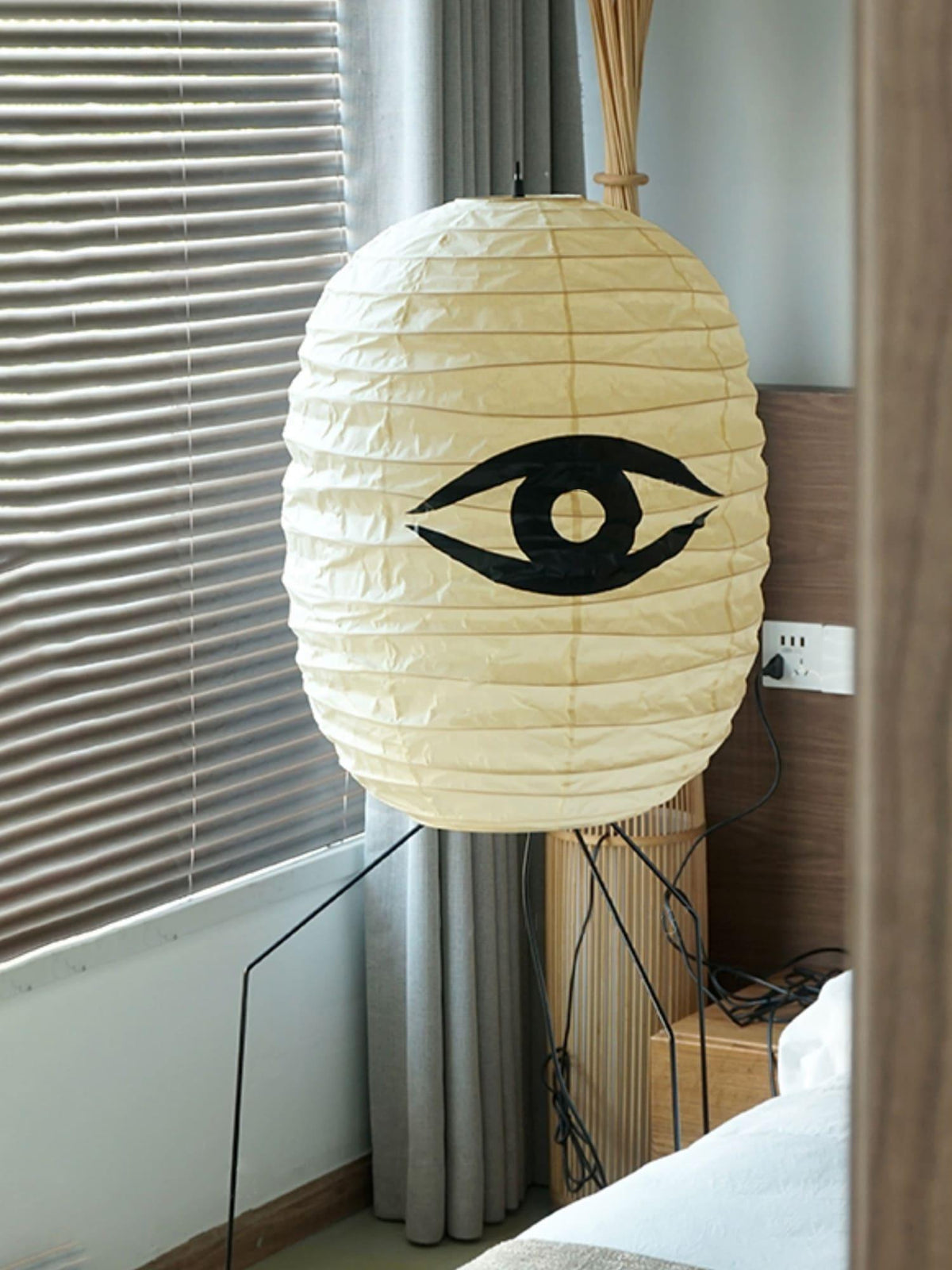 Barbara Vintage Rice Paper Floor Lamp