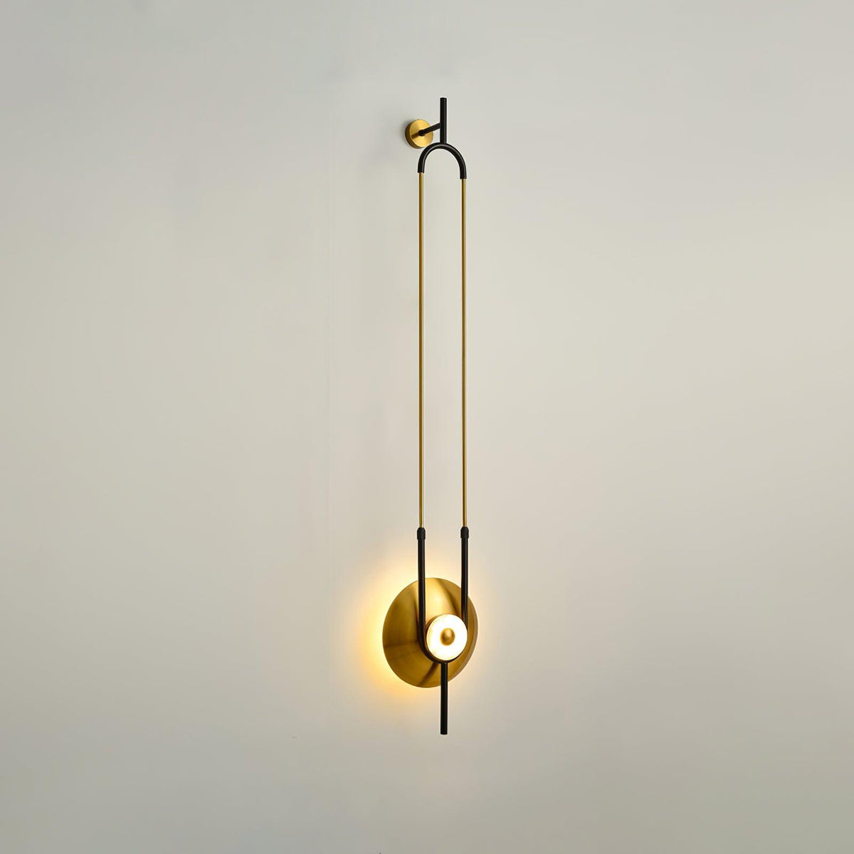 Ivory Modern Minimalist Ring Marble Wall Light