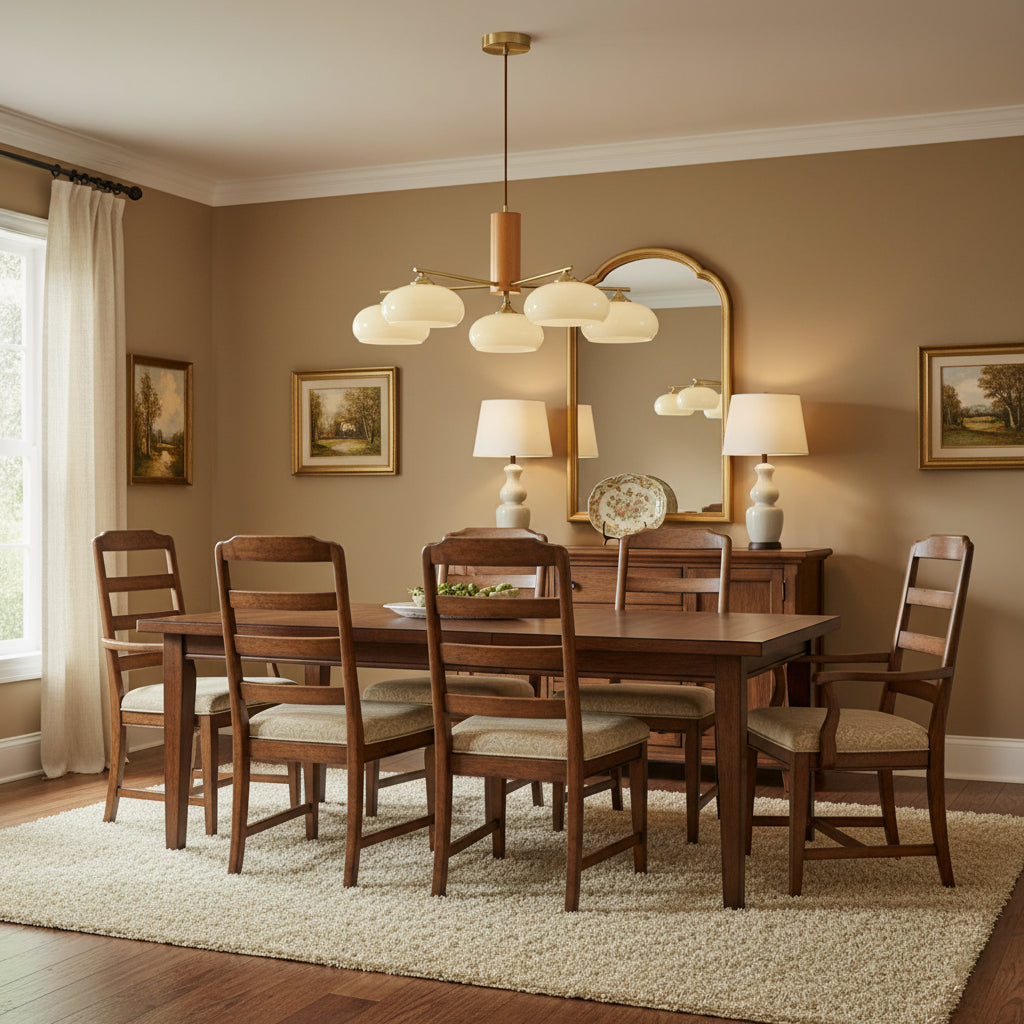 Bion Elliptical Persimmon Chandelier