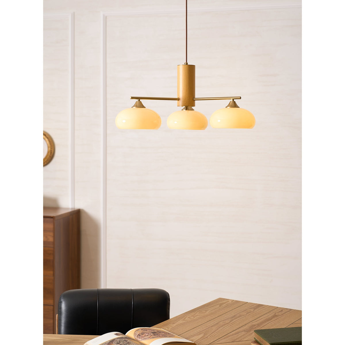 Yado Elliptical Persimmon Chandelier