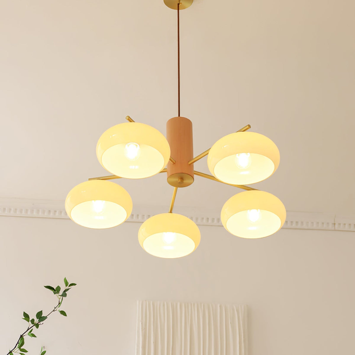 Bion Elliptical Persimmon Chandelier