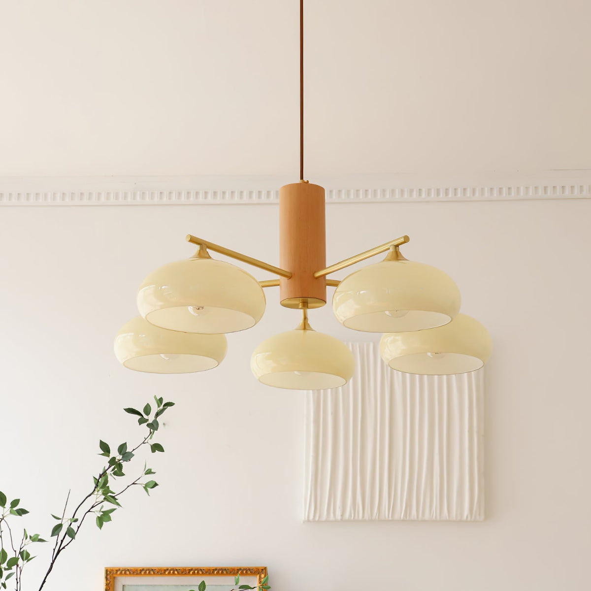 Yado Elliptical Persimmon Chandelier