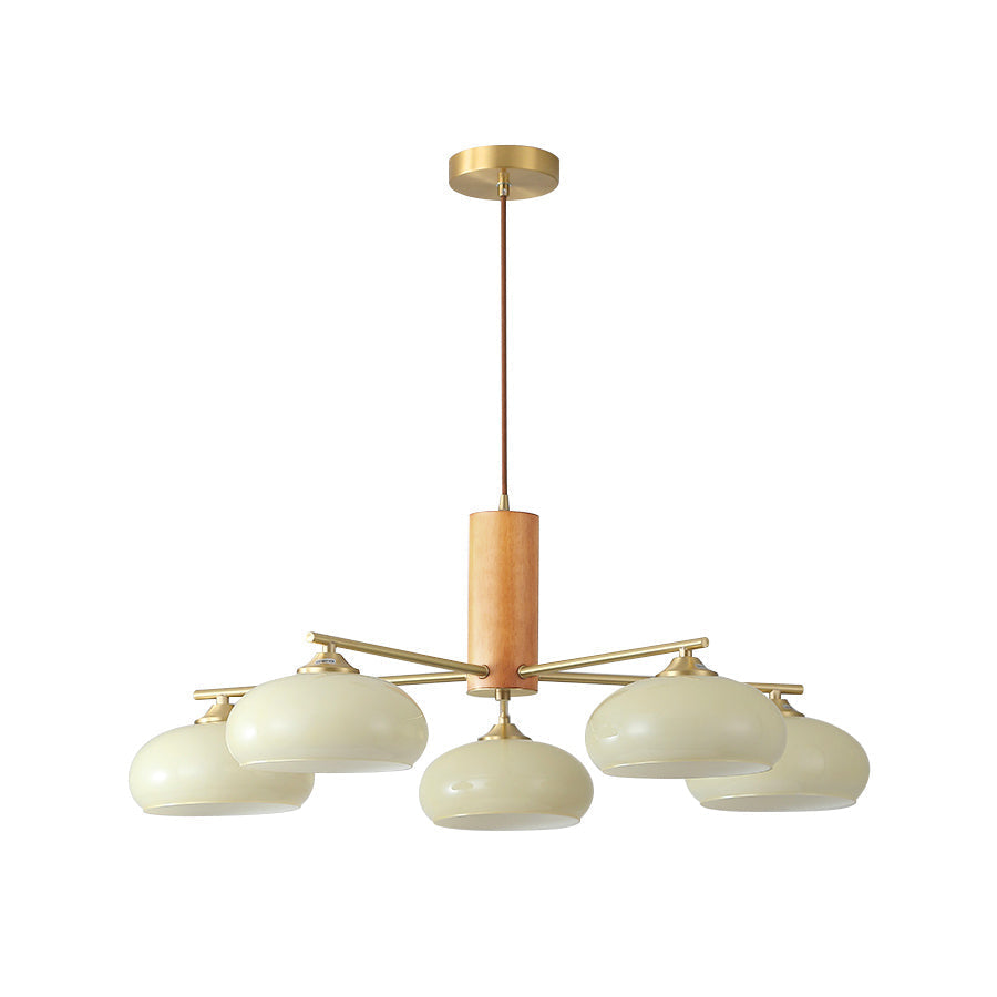 Yado Elliptical Persimmon Chandelier