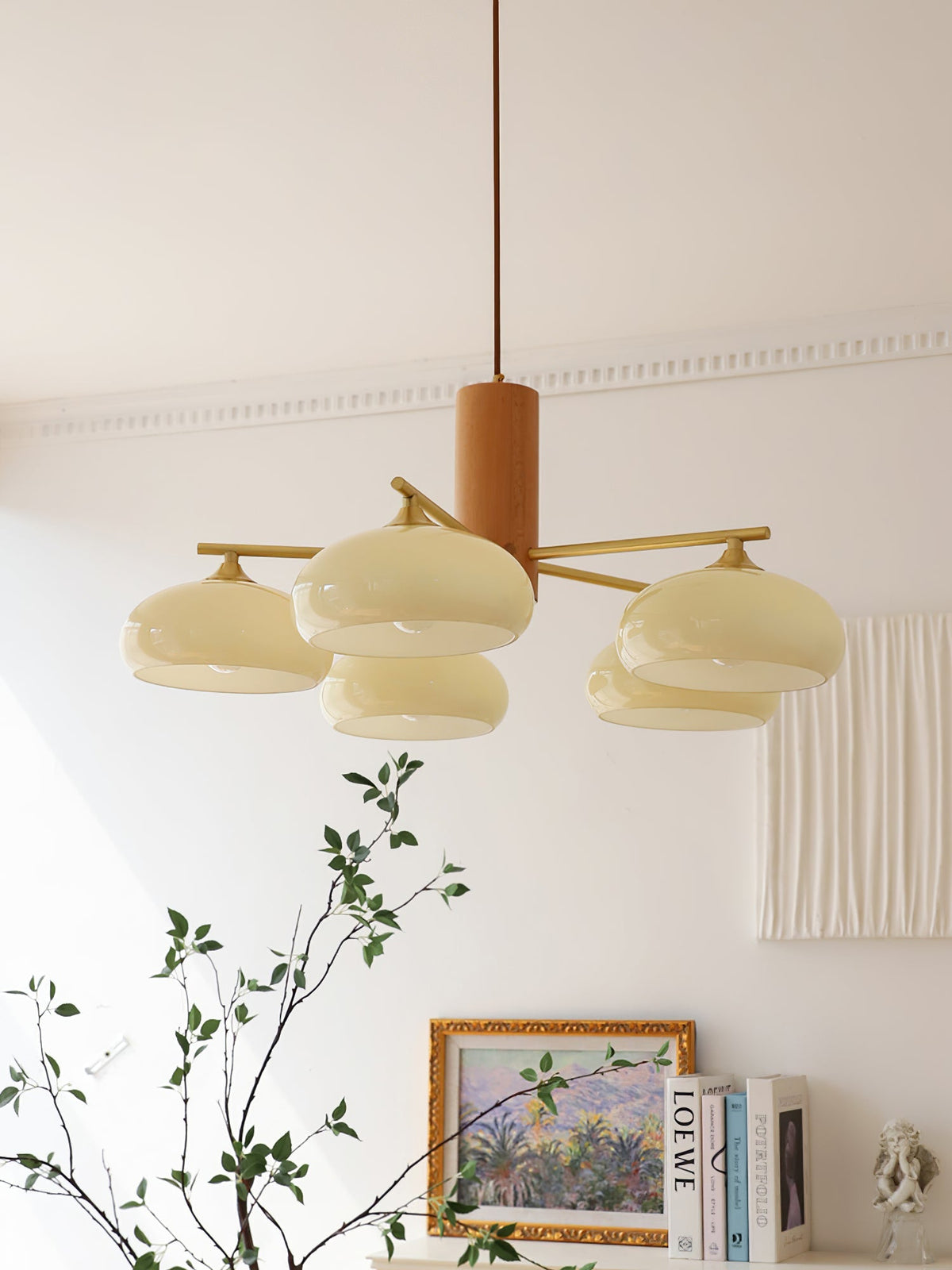 Bion Elliptical Persimmon Chandelier