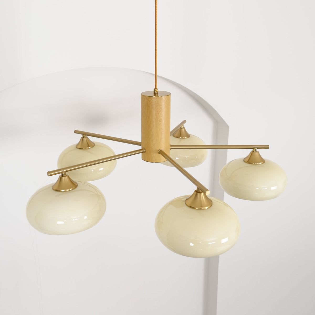 Bion Elliptical Persimmon Chandelier