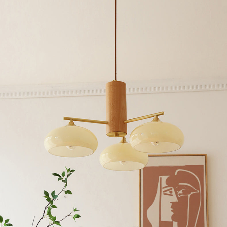 Yado Elliptical Persimmon Chandelier
