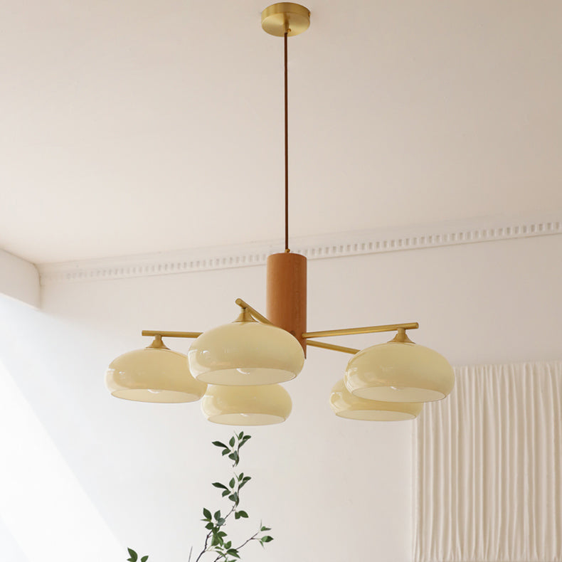 Yado Elliptical Persimmon Chandelier