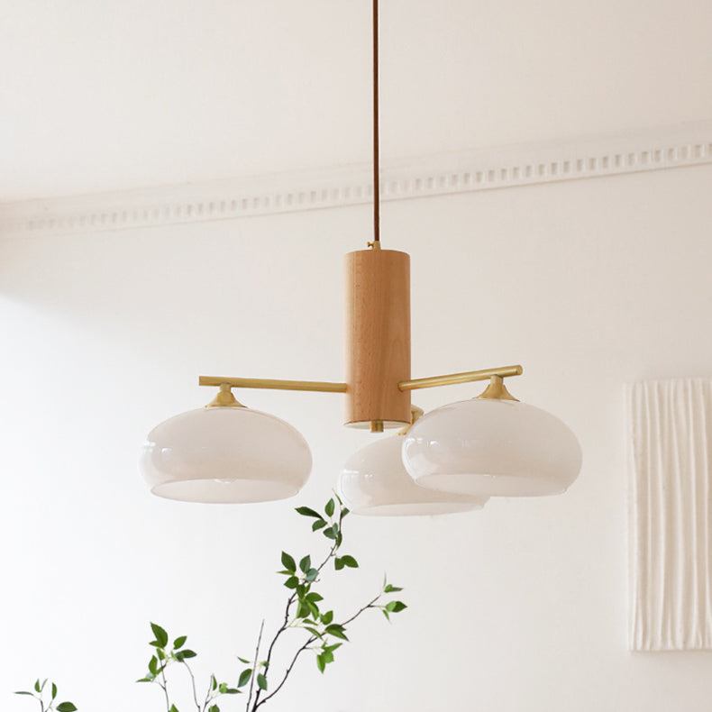 Yado Elliptical Persimmon Chandelier