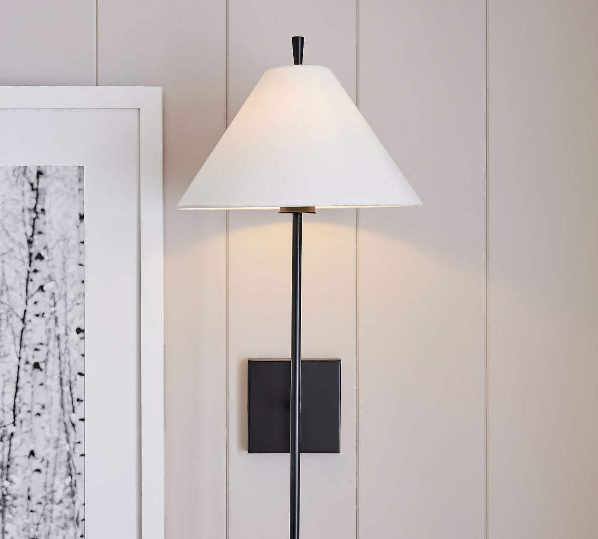 Teld Vintage Industrial Fabric Wall Light