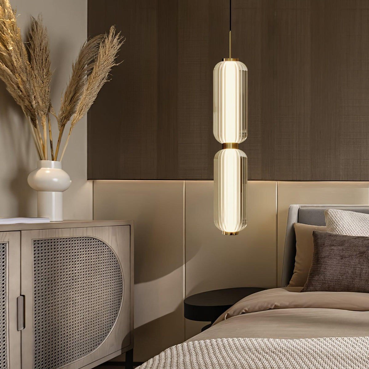 Cylindra Modern Glass Pendant Lamp