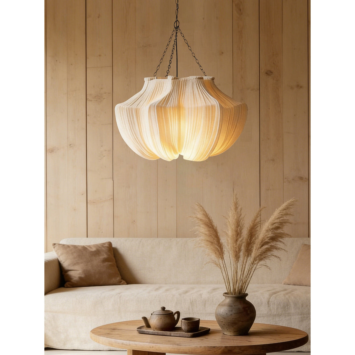 Westmere Pleated Fabric Chandelier