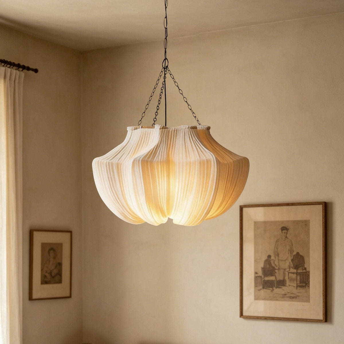Westmere Pleated Fabric Chandelier