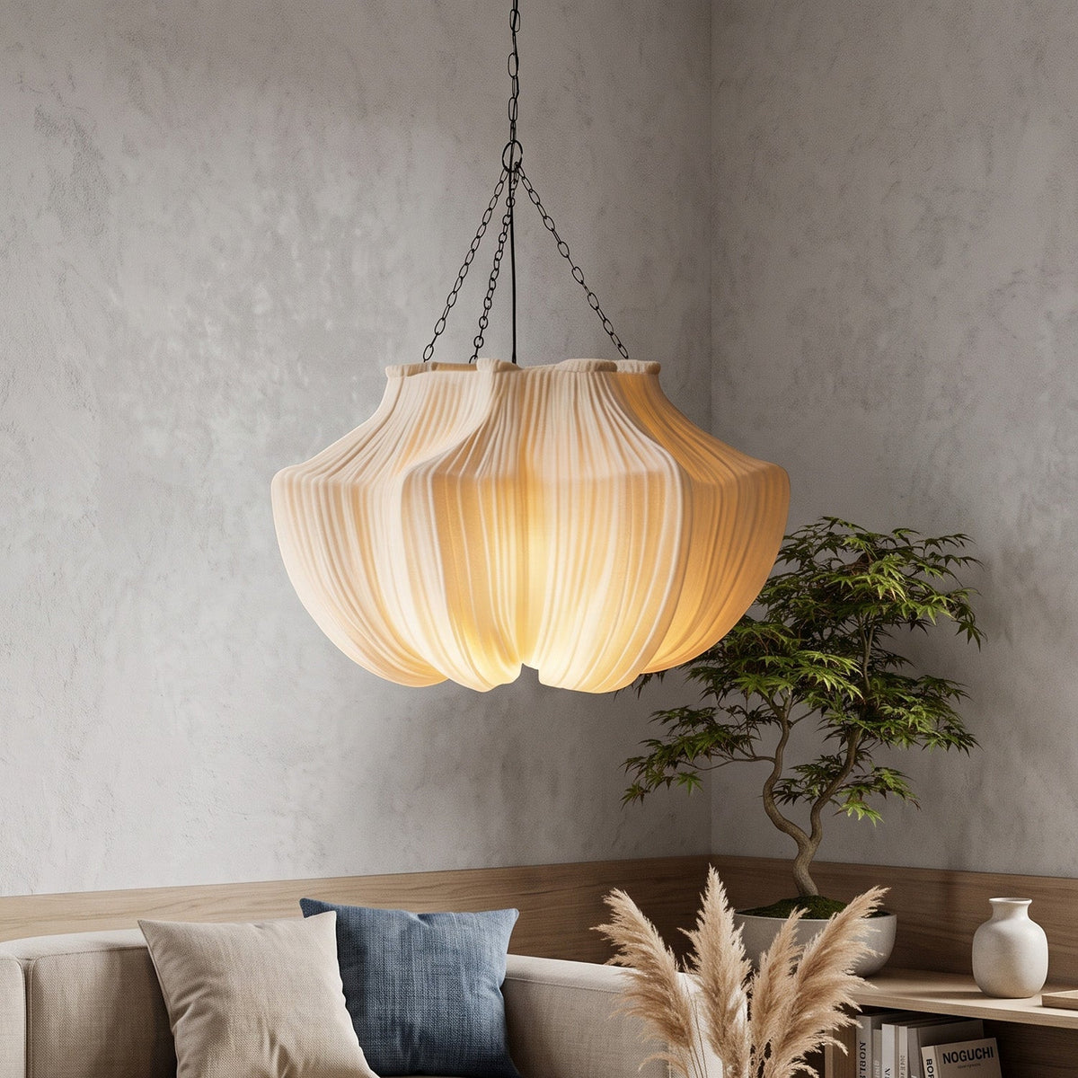 Westmere Pleated Fabric Chandelier