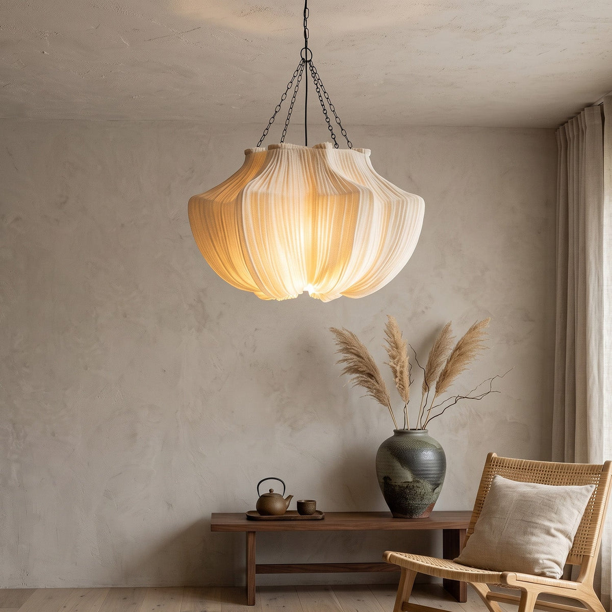 Westmere Pleated Fabric Chandelier