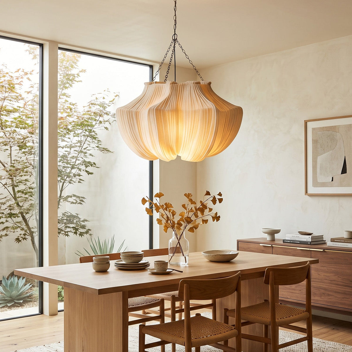 Westmere Pleated Fabric Chandelier