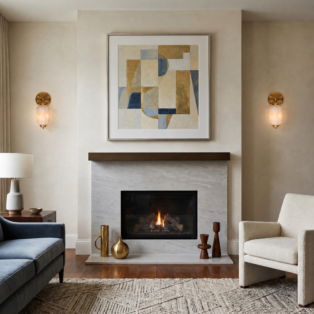 Paima Scallop Alabaster Indoor Wall Light