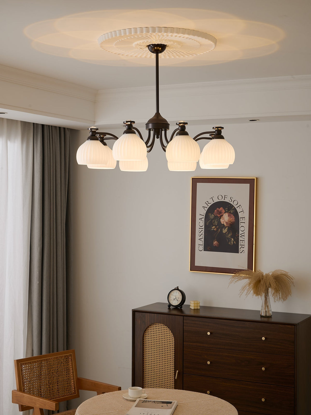 Calaeor Premium Elegance Glass Chandelier