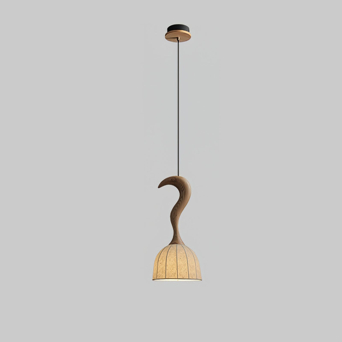 Colire Creativity Twisted Wood Pendant Light