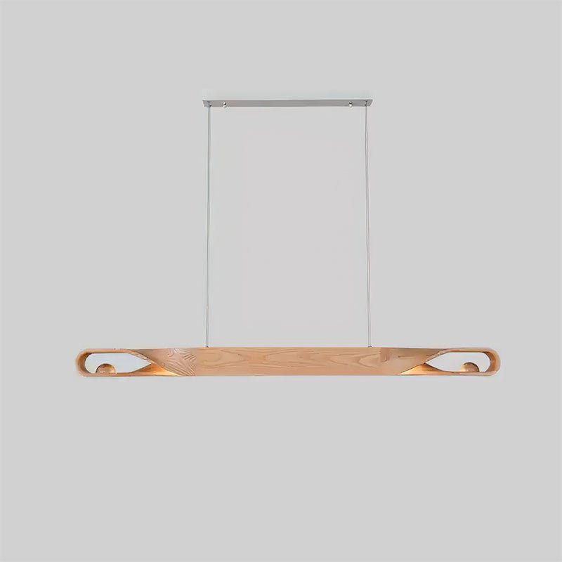 Lemior Pendant Lamp Wood Curved Minimalist