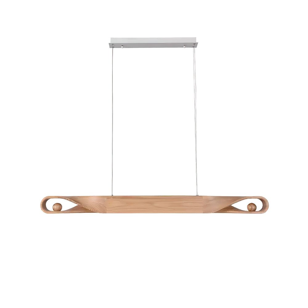 Lemior Pendant Lamp Wood Curved Minimalist