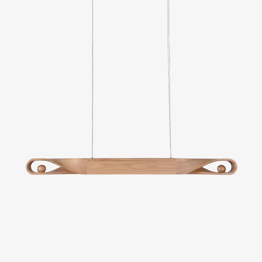 Lemior Pendant Lamp Wood Curved Minimalist