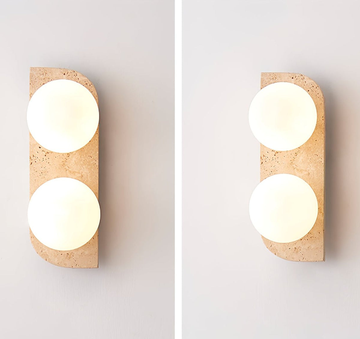 Taviniella Minimalist Travertine Wall Light