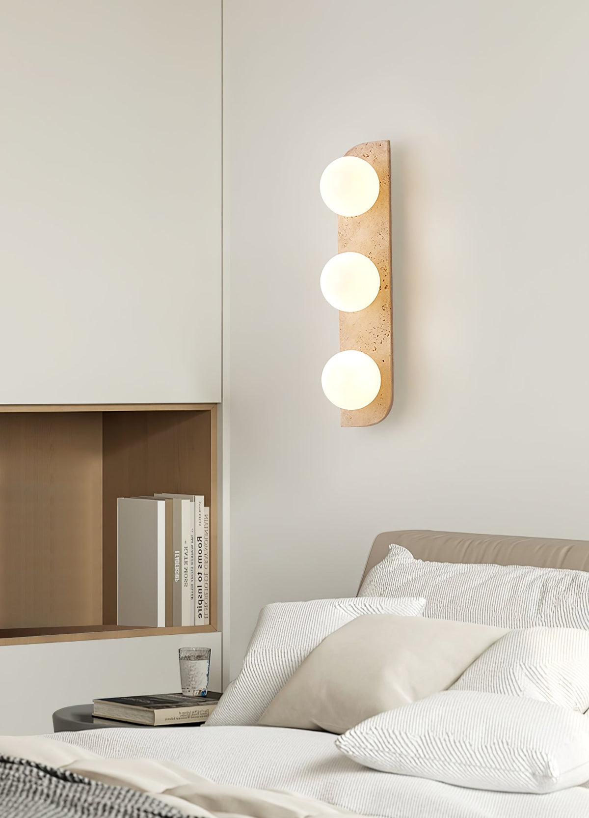 Taviniella Minimalist Travertine Wall Light