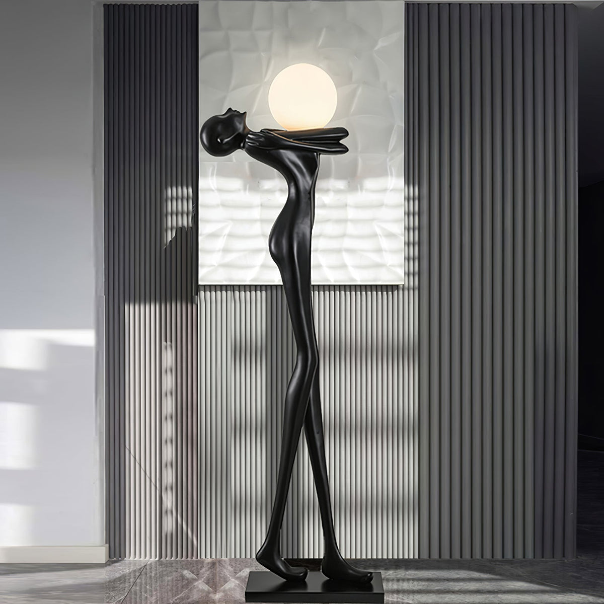 Ersolion Sculptural Fiberglass Floor Lamp