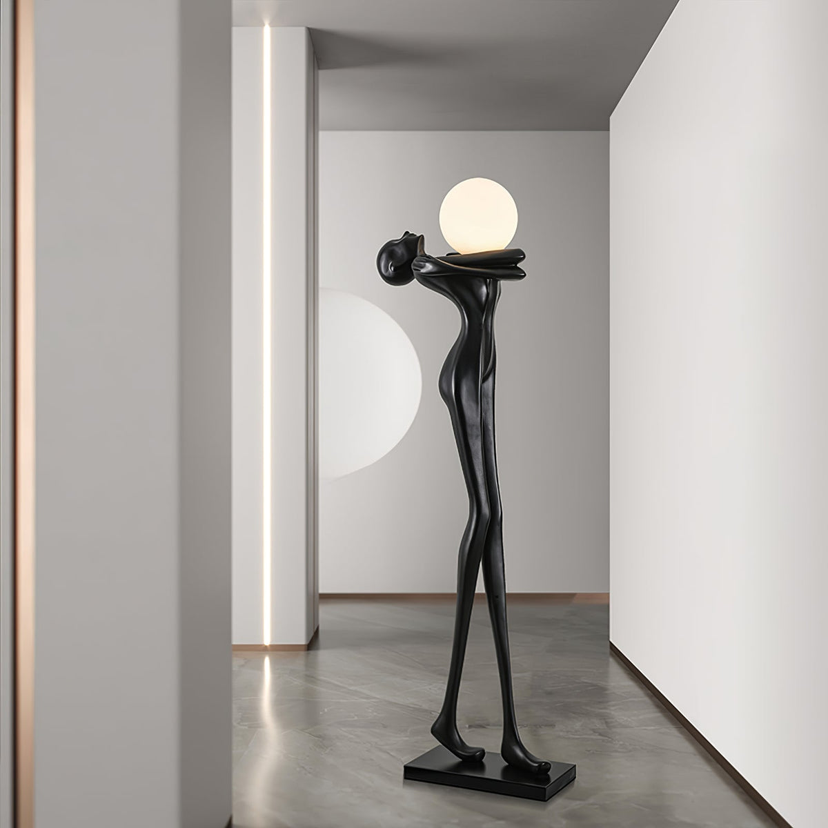Ersolion Sculptural Fiberglass Floor Lamp