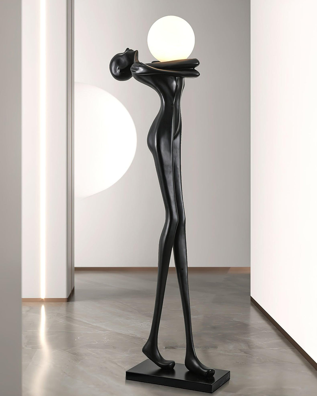 Ersolion Sculptural Fiberglass Floor Lamp